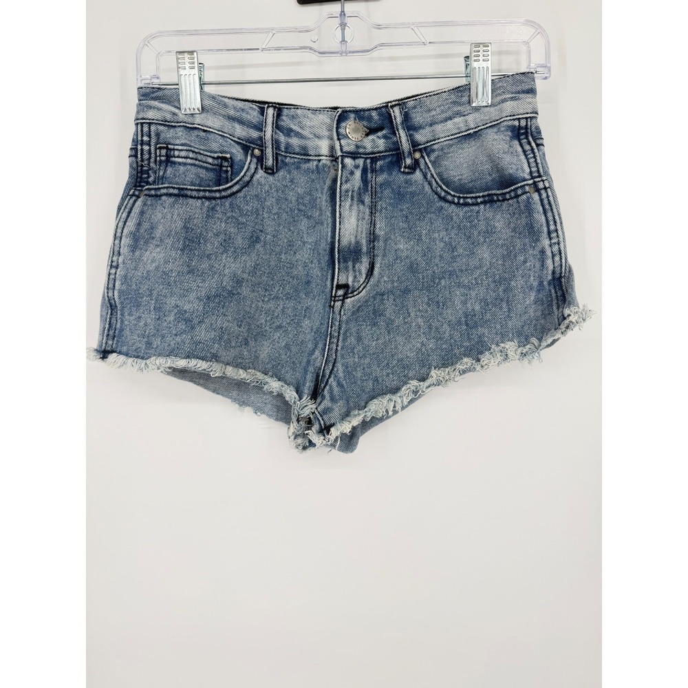 Pacsun Bullhead Denim‎ Mini Shorts Jorts 25 Y2K Festival Frayed Hem 90s Grunge
